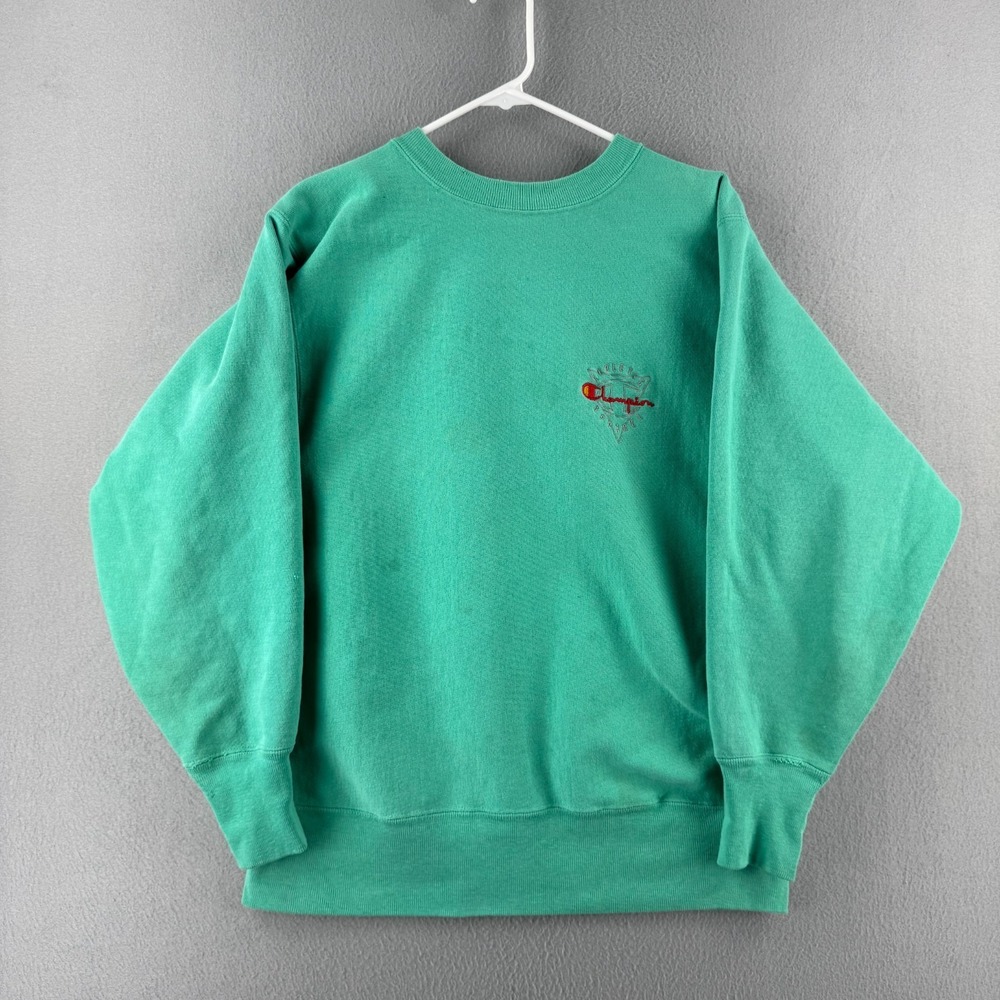 Vintage Champion Reverse Weave Sweatshirt Mens‎ Large Blue Crewneck 90s USA Made